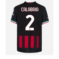 Fotbalové Dres AC Milan Davide Calabria #2 Domácí 2022-23 Krátký Rukáv